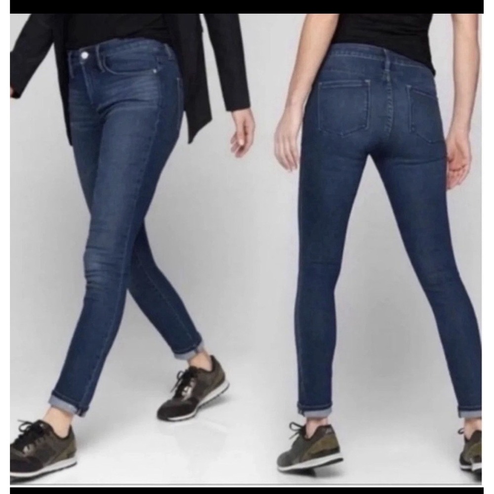Athleta 338322 Sculptek Skinny Jeans Dark Wash Women's Size 2 Denim Pant Stretch